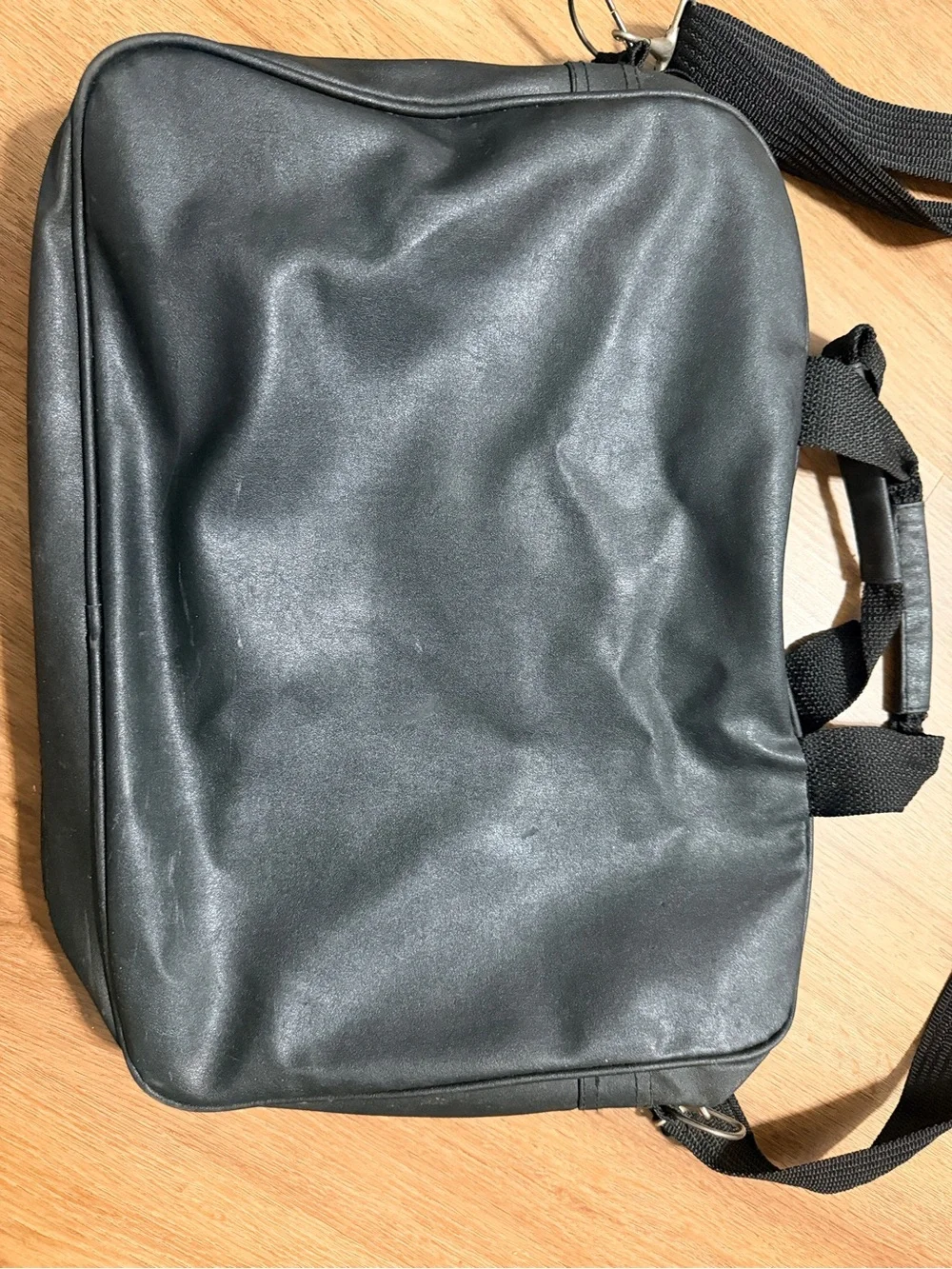 Black Laptop Messenger Bag for Men